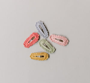 Crochet snap clips