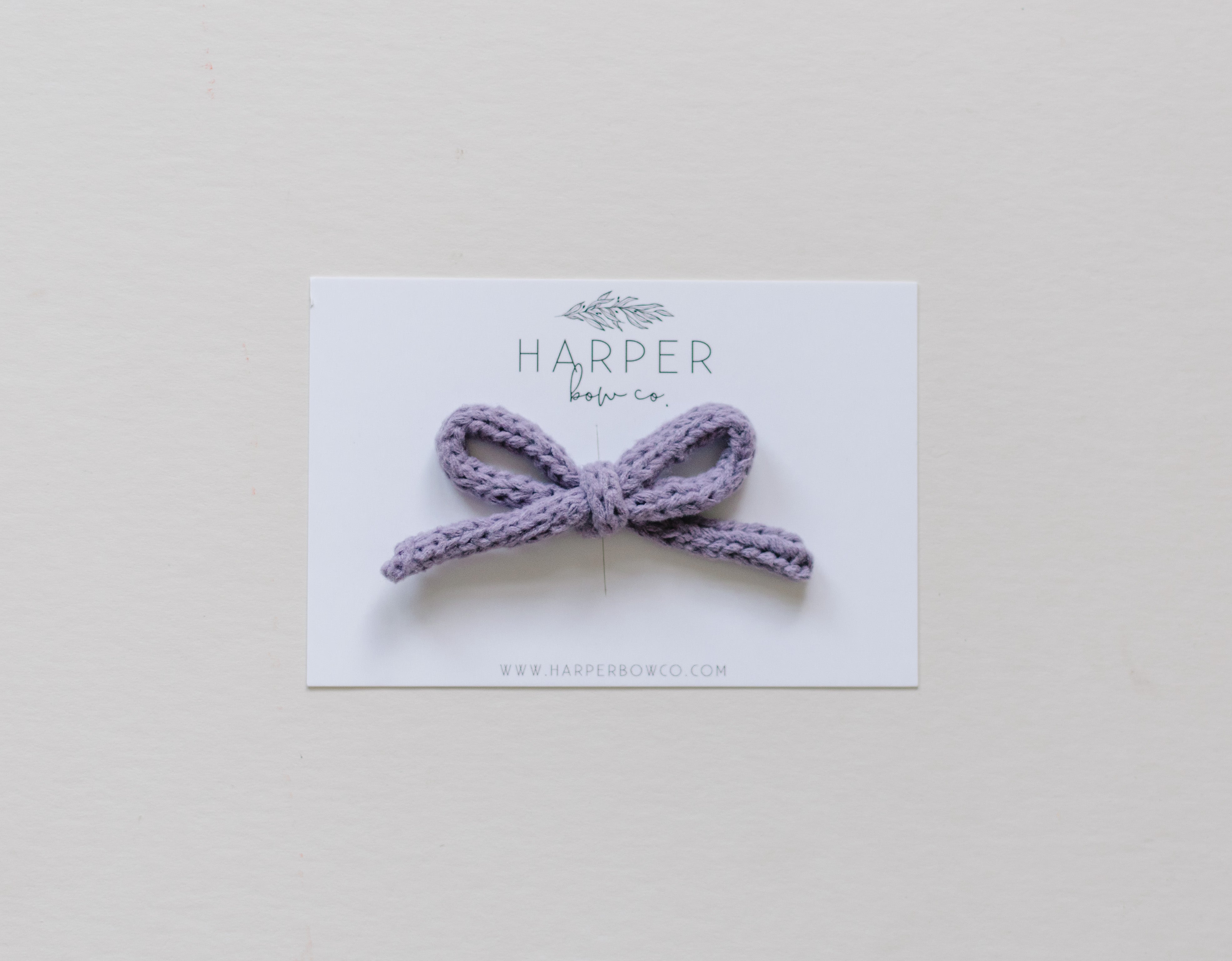 Lavender | Knit Bow